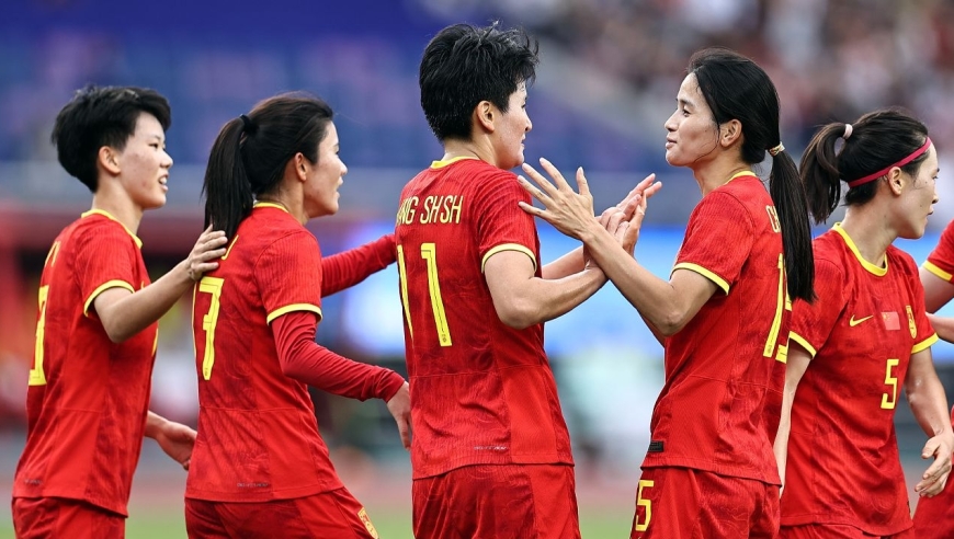 中国女足再度闪耀,赢得比赛 中国女足再度闪耀,赢得比赛